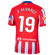 J.ALVAREZ #19 ATM Home Fans Jersey 2024/25 （LaLiga Font 西甲字体 有号下广告  ）