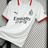 THEO #19 AC Milan Away White Fans Soccer Jersey 2024/25 意甲字体