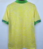 VINI JR． #7 Brazil 1:1 Quality Home Yellow Fans Jersey 2024/25