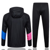 2024 AC Black Hoody Zipper Jacket Windbreaker