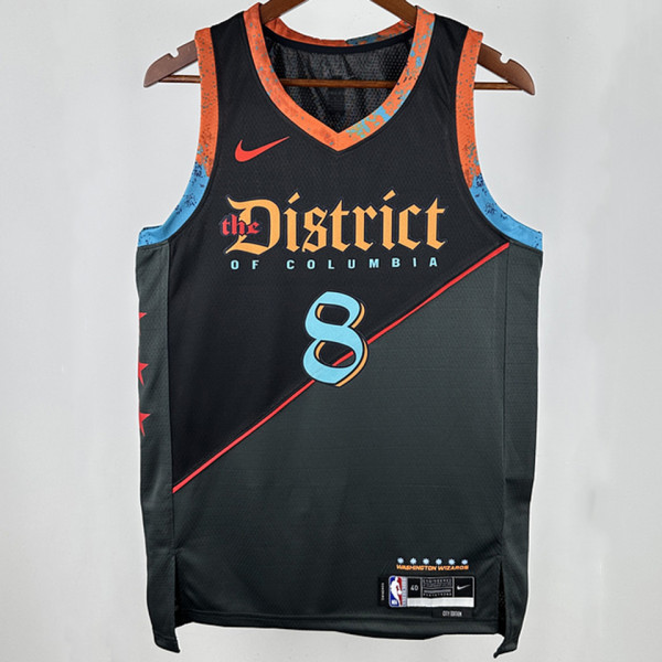 2025 Wizards AVDIJA #8 Black City Edition NBA Jerseys