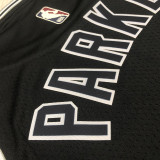 Spurs PARKER #9 Black Retro NBA Jerseys