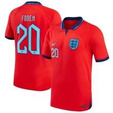 FODEN #20 England 1:1 Away Red Fans Jersey 2022/23