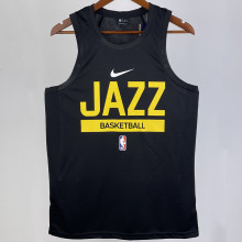 2023/24 Jazz Black Training Tank Top NBA Jerseys