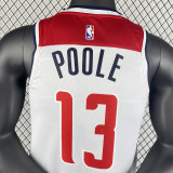 2023/24 Wizards POOLE #13 White Home NBA Jerseys