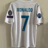 2017/18 RM Home UCL FINAL KYIV 2018 Retro Long Sleeve Jersey (Have All Patch 全臂章有胸前字)