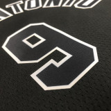 Spurs PARKER #9 Black Retro NBA Jerseys