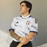 2023/24 Italy Away White Player Version Soccer Jersey