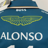 ALONSO #14 Aston Martin F1 Green Team POLO T-Shirt 2023 (有领 阿斯顿马丁)