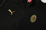 2025 AC Black Jacket Tracksuit