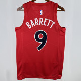 2023 Toronto Raptors BARRETT #9 Red NBA Jerseys