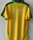 1997 Brazil Home Yellow Retro Soccer Jersey