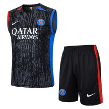 2024/25 PSG Black Vest Training Jersey(A Set)