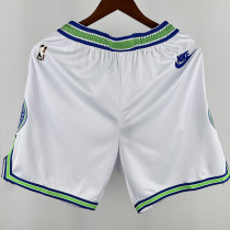 2024/25 Timberwolves White Retro NBA Shorts Pants