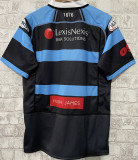 2023 Cardiff Away Blue Black Rugby Shirt 卡迪夫