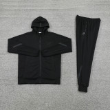 2025 Nk~ Black Zipper Jacket Tracksuit