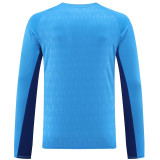 2023/24 M Utd Goalkeeper Blue Long Sleeve Soccer Jersey