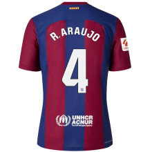 R. ARAUJO #4 BA 1:1 Quality Home Fans Jersey 2023/24 (LaLiga Font 西甲字体)