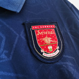 BERGKAMP #10 1995/96 ARS Away Blue Retro Jersey (有背号下英文) ★★