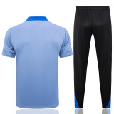 2024/25 In Milan Light Blue POLO Training Tracksuit