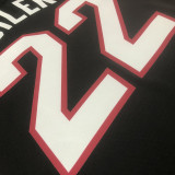 2023/24 Miami Heat BUTLER #22 Black NBA Jerseys 热压