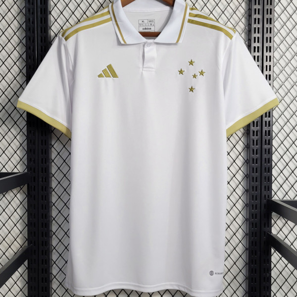 2023 Cruzeiro White Memorial Fans Soccer Jersey