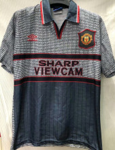 1995/96 M Utd Away Black Retro Soccer Jersey