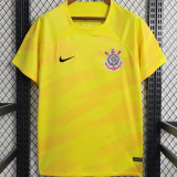2023/24 Corinthians Yellow Goalkeeper Soccer Jersey