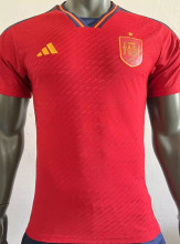 2022/23 Spain Home Red Player Version Soccer Jersey