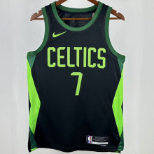 2025 Celtics BROWN #7 Black City Edition NBA Jerseys