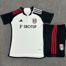 2023/24 Fulham Home White Kids Soccer Jersey