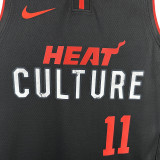 2024/25 Miami Heat JAQUEZ JR. #11 Black City Edition NBA Jerseys