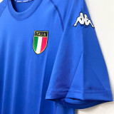 2000 Italy Home Blue Retro Soccer Jersey