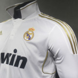 2011/12 RM Home Retro Long Sleeve Player Version Soccer Jersey 球员版带胸前章