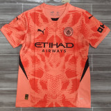 2024/25 Man City Orange Goalkeeper Fans Soccer Jersey