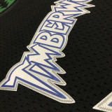 1997/98 Timberwolves GARNETT #21 Black Retro NBA Jerseys 热压