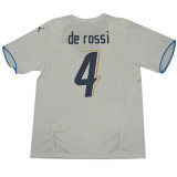 2006 Italy Away White Retro Soccer Jersey