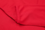 2025 Ad~ Red Kids Sweater Tracksuit
