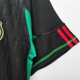 2010 Mexico Away Black Retro Soccer Jersey