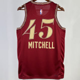 2023/24 Cleveland MITCHELL #45 Red City Edition NBA Jerseys
