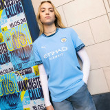 2024/25 Man City Home Blue Women Soccer Jersey 女