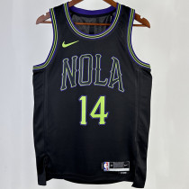 2023/24 Pelicans INGRAM #14 Black City Edition NBA Jerseys