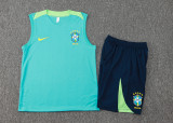 2024/25 Brazil Green Vest Training Jersey(A Set)