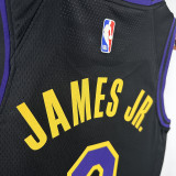 2025 Lakers JAMES JR. #9 Black City Edition NBA Jerseys 热压