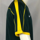 1998 Brazil GK Dark Green Retro Soccer Jersey