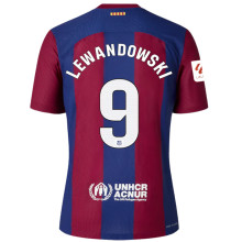 LEWANDOWSKI #9 BA 1:1 Quality Home Fans Jersey 2023/24 (LaLiga Font 西甲字体)