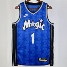 2023/24 Magic MCGRADY #1 Royal Blue Retro NBA Jerseys 热压
