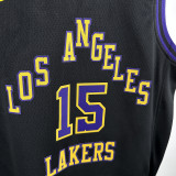 2024/25 Lakers REAVES #15 Black Kids City Edition NBA Jersey