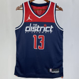2023/24 Wizards POOLE #13 Sapphire Blue NBA Jerseys