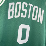 Celtics TATUM #0 Green Kids NBA Jersey 热压